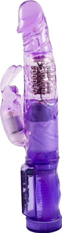 Rabbit δονητής από pvc σε μοβ χρώμα, μήκους 21,5 εκ. και μέγιστης διαμέτρου 3,5 εκ.