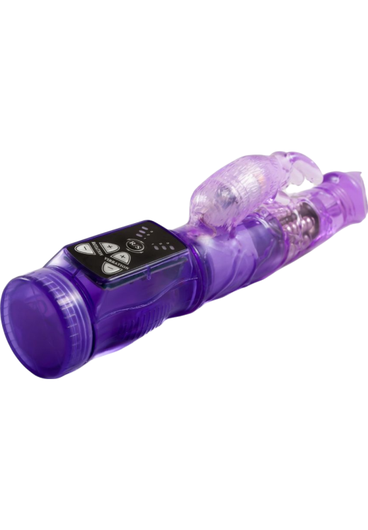 Rabbit δονητής από pvc σε μοβ χρώμα, μήκους 21,5 εκ. και μέγιστης διαμέτρου 3,5 εκ.