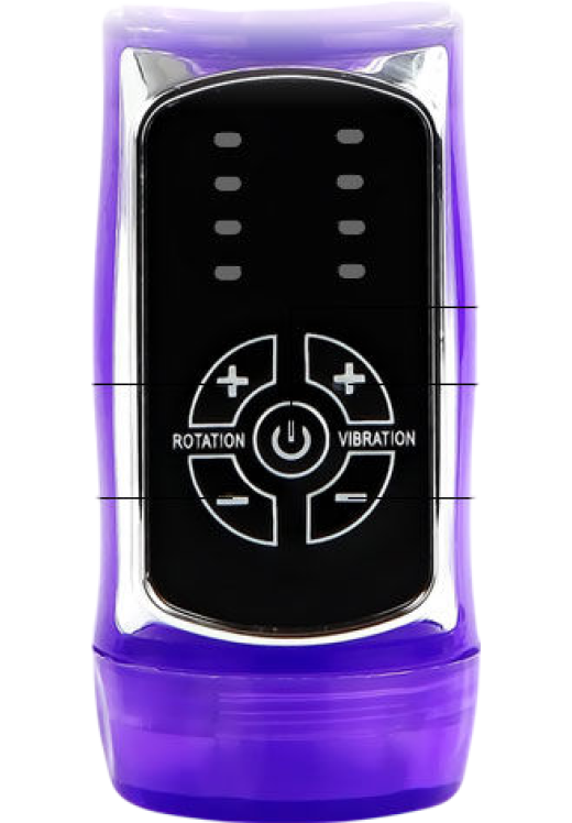 Rabbit δονητής από tpr σε μοβ χρώμα, μήκους 21,5 εκ. και μέγιστης διαμέτρου 3 εκ.