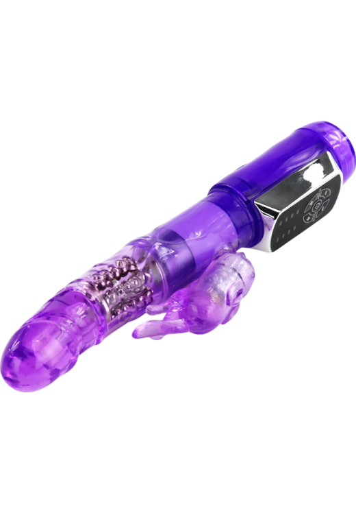 Rabbit δονητής από tpr σε μοβ χρώμα, μήκους 21,5 εκ. και μέγιστης διαμέτρου 3 εκ.