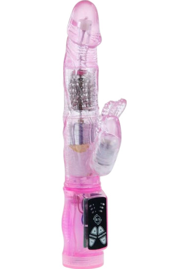 Rabbit Mini Intimate Lover 21 cm Rabbit δονητής από tpr σε ροζ χρώμα, μήκους 21 εκ. και μέγιστης διαμέτρου 3 εκ.