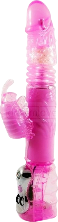 Rabbit δονητής από tpr σε ροζ χρώμα