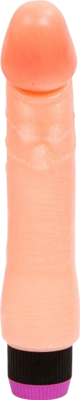 Ρεαλιστικός δονητής από pvc σε φυσικό χρώμα, μήκους 24 εκ. και μέγιστης διαμέτρου 4,3 εκ.