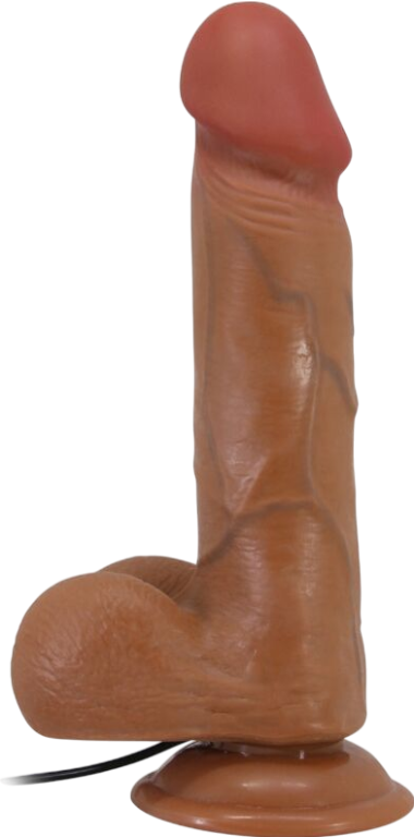 Ρεαλιστικός δονητής από tpr σε φυσικό χρώμα, μήκους 21,8 εκ. και μέγιστης διαμέτρου 15,5 εκ.