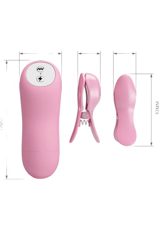 Σφιγκτήρες θηλών από abs σε ροζ χρώμα