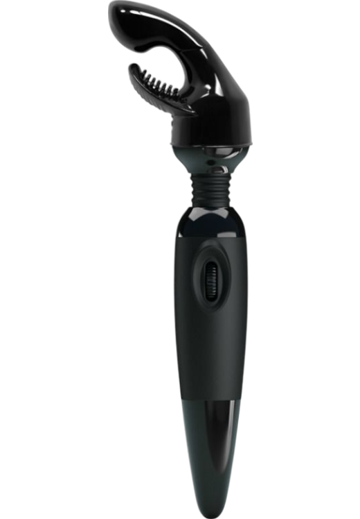 Δονητής μασάζ από σιλικόνη σε μαύρο χρώμα, μήκους 25,2 εκ. και μέγιστης διαμέτρου 4,5 εκ.