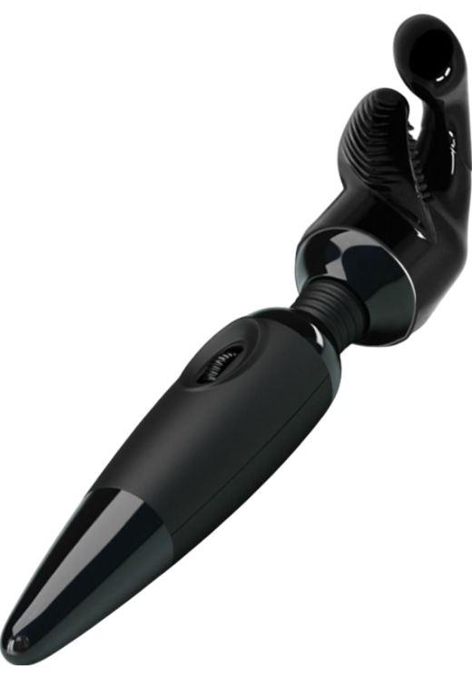 Δονητής μασάζ από σιλικόνη σε μαύρο χρώμα, μήκους 25,2 εκ. και μέγιστης διαμέτρου 4,5 εκ.