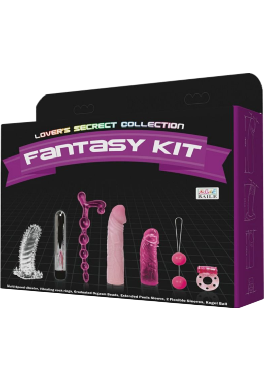 Sex toy kit σε διάφανο χρώμα