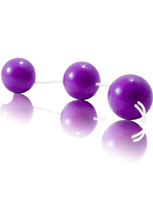 Πρωκτικές μπίλιες από abs σε μοβ χρώμα, μέγιστης διαμέτρου 3,4 εκ.