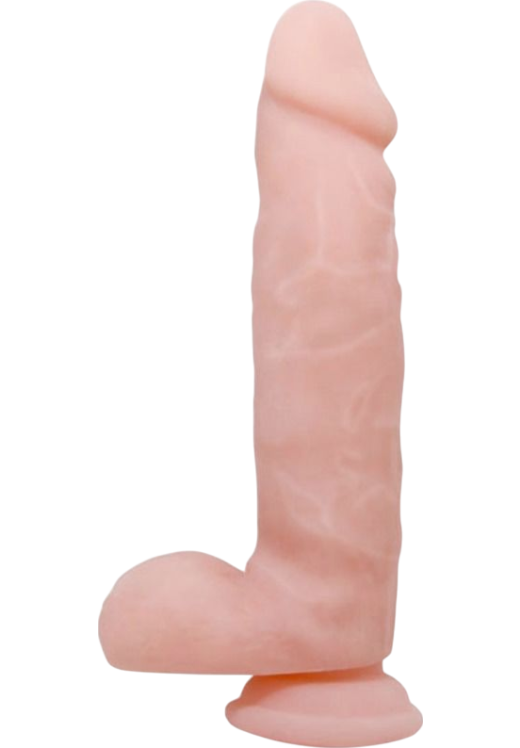 Ομοίωμα πέους από tpr σε φυσικό χρώμα, μήκους 21 εκ. και μέγιστης διαμέτρου 4,7 εκ.