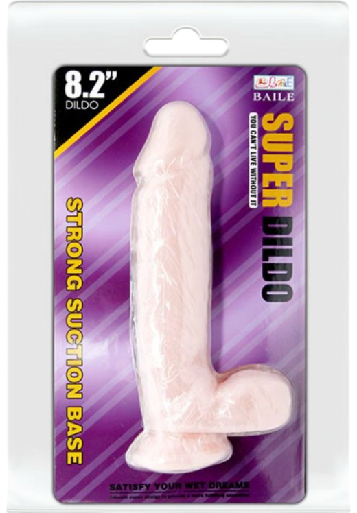 Ομοίωμα πέους από tpr σε φυσικό χρώμα, μήκους 21 εκ. και μέγιστης διαμέτρου 4,7 εκ.