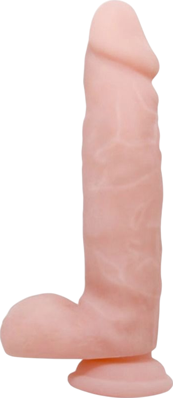 Ομοίωμα πέους από tpr σε φυσικό χρώμα, μήκους 21 εκ. και μέγιστης διαμέτρου 4,7 εκ.