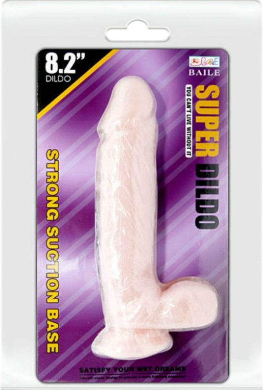 Ομοίωμα πέους από tpr σε φυσικό χρώμα, μήκους 21 εκ. και μέγιστης διαμέτρου 4,7 εκ.