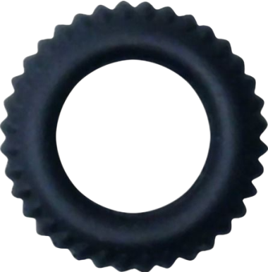 Δαχτυλίδι πέους από σιλικόνη σε μαύρο χρώμα