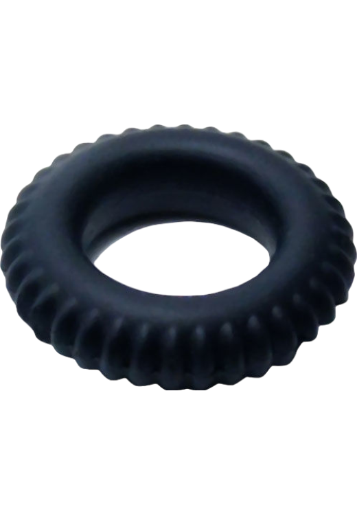 Δαχτυλίδι πέους από σιλικόνη σε μαύρο χρώμα