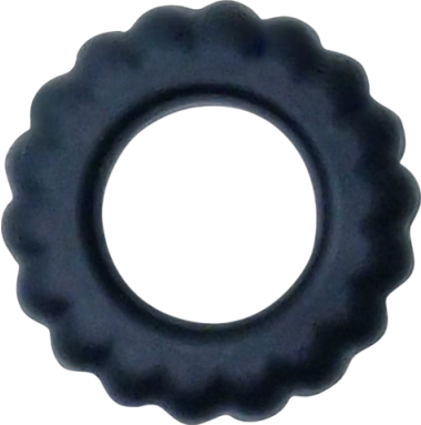 Δαχτυλίδι πέους από σιλικόνη σε μαύρο χρώμα, μέγιστης διαμέτρου 2 εκ.