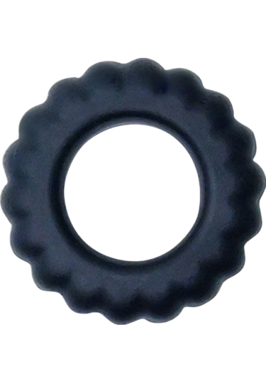 Δαχτυλίδι πέους από σιλικόνη σε μαύρο χρώμα, μέγιστης διαμέτρου 2 εκ.