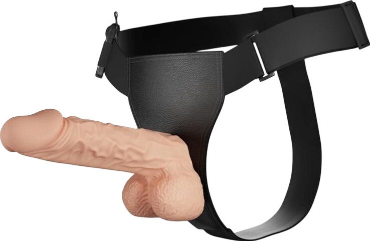 Δονούμενο στραπόν από σιλικόνη, μήκους 24 εκ. και μέγιστης διαμέτρου 5 εκ. με ενσύρματο κοντρόλ