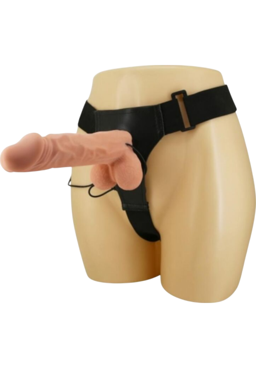 Δονούμενο στραπόν από σιλικόνη, μήκους 24 εκ. και μέγιστης διαμέτρου 5 εκ. με ενσύρματο κοντρόλ