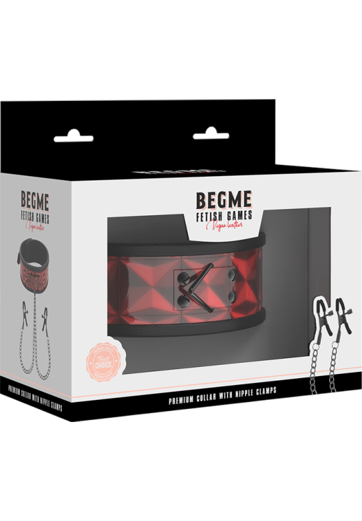 Σφιγκτήρες από δερματίνη σε μαύρο - κόκκινο χρώμα