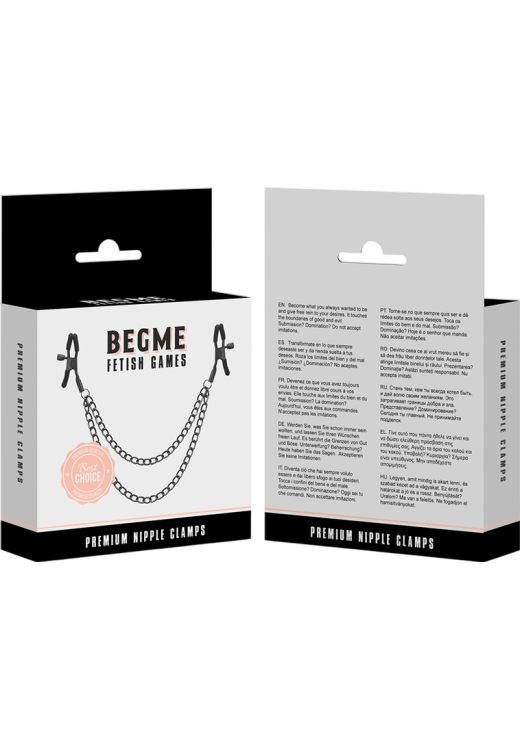 Μεταλλικοί σφιγκτήρες θηλών σε ασημί χρώμα