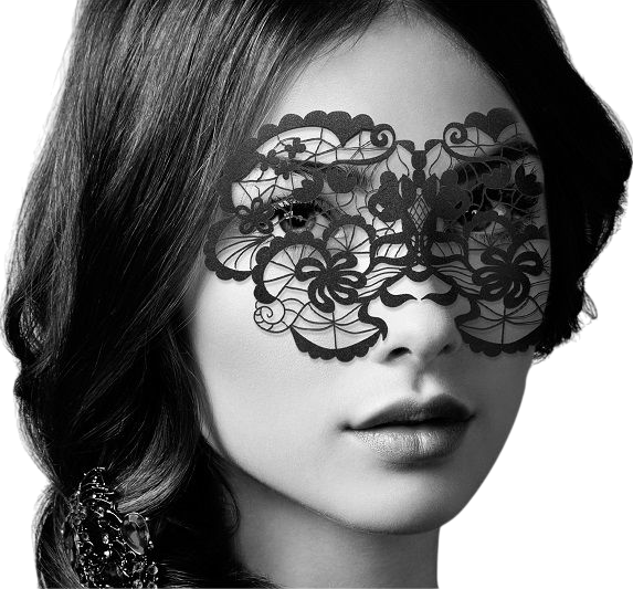 Μάσκα ματιών ανοιχτή από pvc σε μαύρο χρώμα