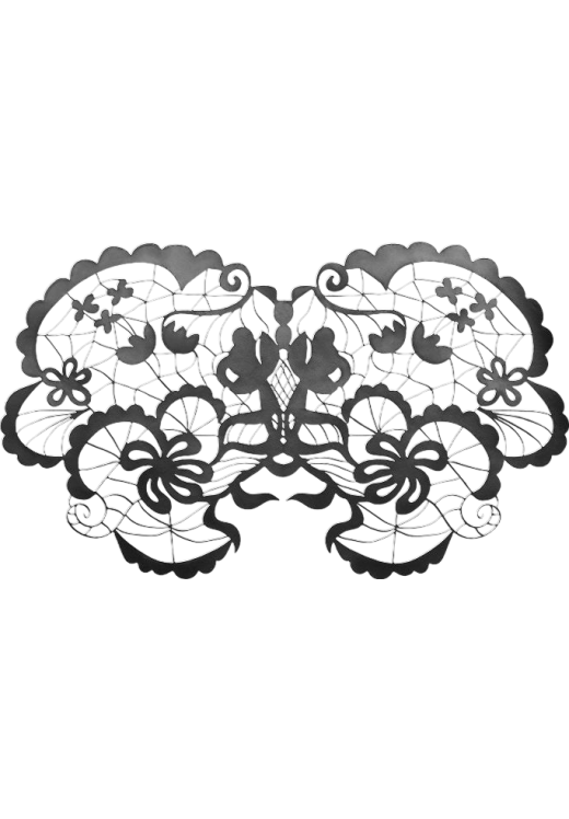 Μάσκα ματιών ανοιχτή από pvc σε μαύρο χρώμα