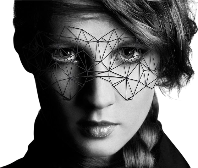 Μάσκα ματιών ανοιχτή από pvc σε μαύρο χρώμα