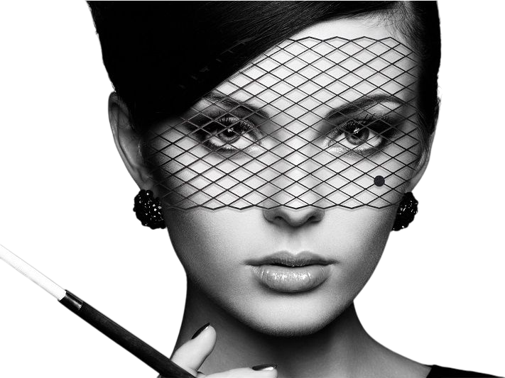 Διχτυωτή μάσκα ματιών ανοιχτή σε μαύρο χρώμα