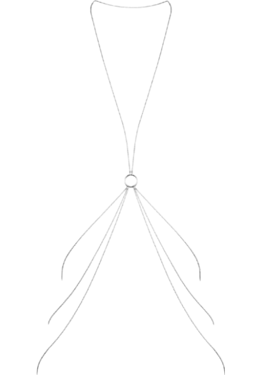 Μεταλλικό κόσμημα σώματος σε ασημί χρώμα