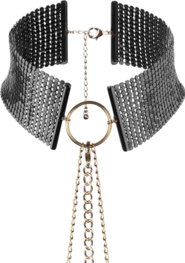 Μεταλλικό περιλαίμιο σε μαύρο χρώμα