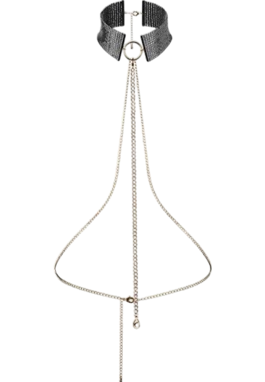 Μεταλλικό περιλαίμιο σε μαύρο χρώμα