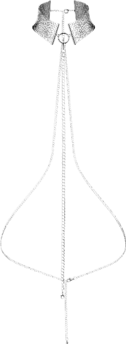 Μεταλλικό περιλαίμιο σε ασημί χρώμα