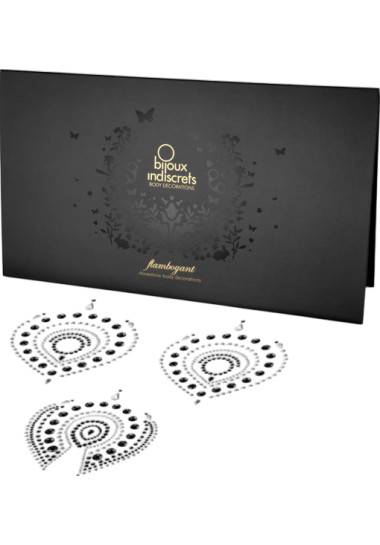 Bijoux Indiscrets Flamboyant & Καλύμματα θηλών από στρας σε μαύρο χρώμα