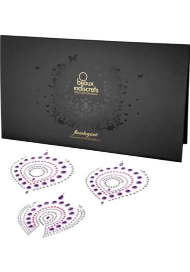 Bijoux Indiscrets Flamboyant Καλύμματα θηλών από στρας σε ροζ χρώμα