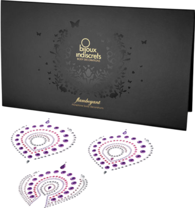 Καλύμματα θηλών από στρας σε ροζ χρώμα