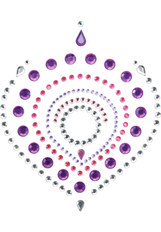 Καλύμματα θηλών από στρας σε ροζ χρώμα