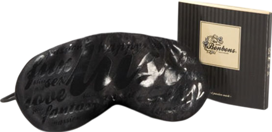 Μάσκα ματιών κλειστή από pvc σε μαύρο χρώμα