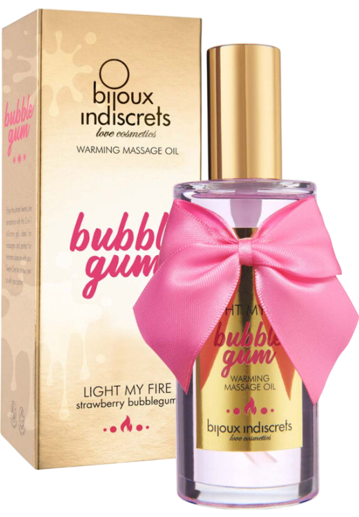 Λάδι μασάζ με γεύση τσιχλόφουσκα σε συσκευασία 100  ml