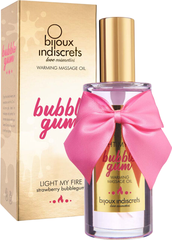 Λάδι μασάζ με γεύση τσιχλόφουσκα σε συσκευασία 100  ml