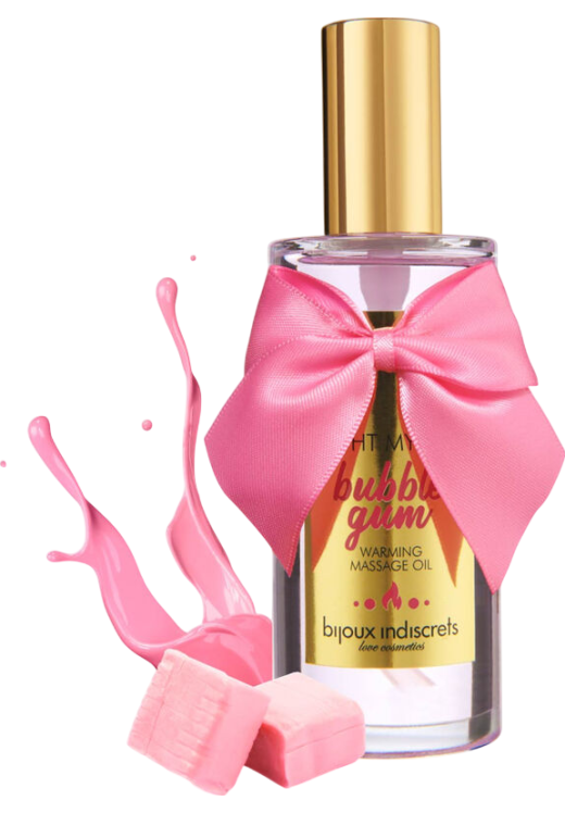 Λάδι μασάζ με γεύση τσιχλόφουσκα σε συσκευασία 100  ml