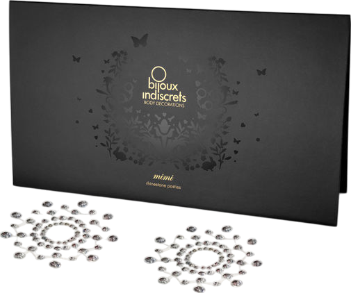 Καλύμματα θηλών από στρας σε ασημί χρώμα