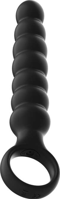 Δονούμενη σφήνα από σιλικόνη σε μαύρο χρώμα, μήκους 16 εκ. και μέγιστης διαμέτρου 4 εκ.