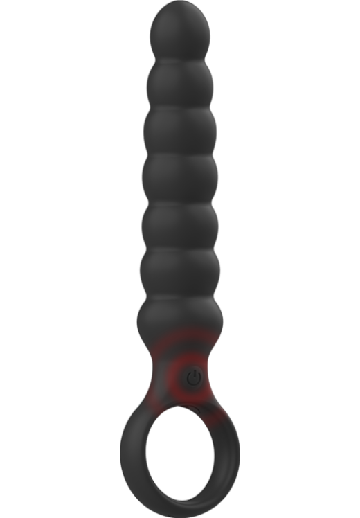 Δονούμενη σφήνα από σιλικόνη σε μαύρο χρώμα, μήκους 16 εκ. και μέγιστης διαμέτρου 4 εκ.