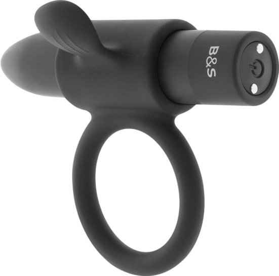 Δονούμενο δαχτυλίδι από σιλικόνη σε μαύρο χρώμα