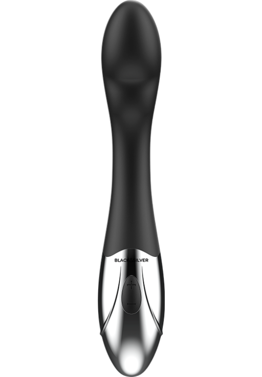 Δονητής σημείου g από σιλικόνη σε μαύρο χρώμα, μήκους 20 εκ. και μέγιστης διαμέτρου 3,2 εκ.