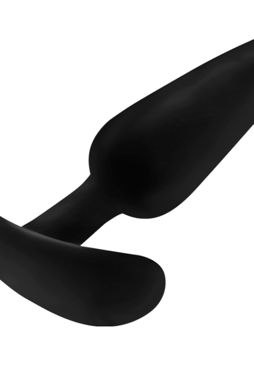 Πρωκτική σφήνα από σιλικόνη σε μαύρο χρώμα, μήκους 8,2 εκ. και μέγιστης διαμέτρου 2,3 εκ.