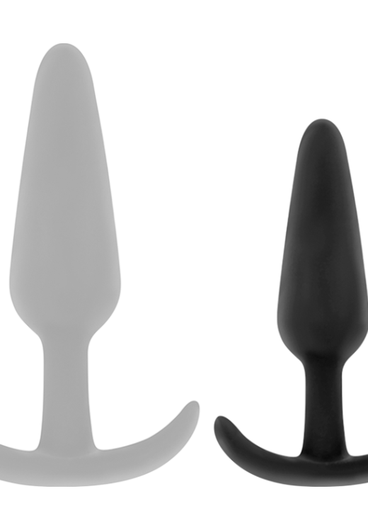 Πρωκτική σφήνα από σιλικόνη σε μαύρο χρώμα, μήκους 8,2 εκ. και μέγιστης διαμέτρου 2,3 εκ.