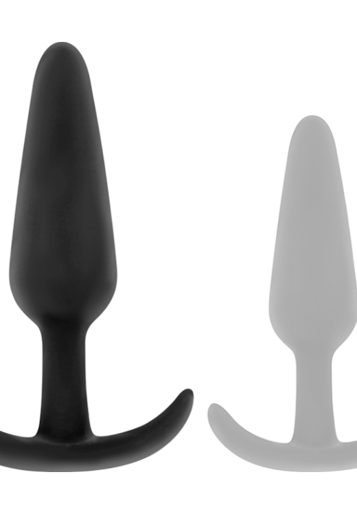 Πρωκτική σφήνα από σιλικόνη σε μαύρο χρώμα, μήκους 9,8 εκ. και μέγιστης διαμέτρου 2,6 εκ.