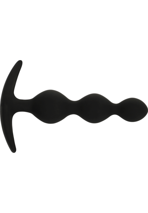 Πρωκτική σφήνα από σιλικόνη σε μαύρο χρώμα, μήκους 10,5 εκ. και μέγιστης διαμέτρου 2,5 εκ.